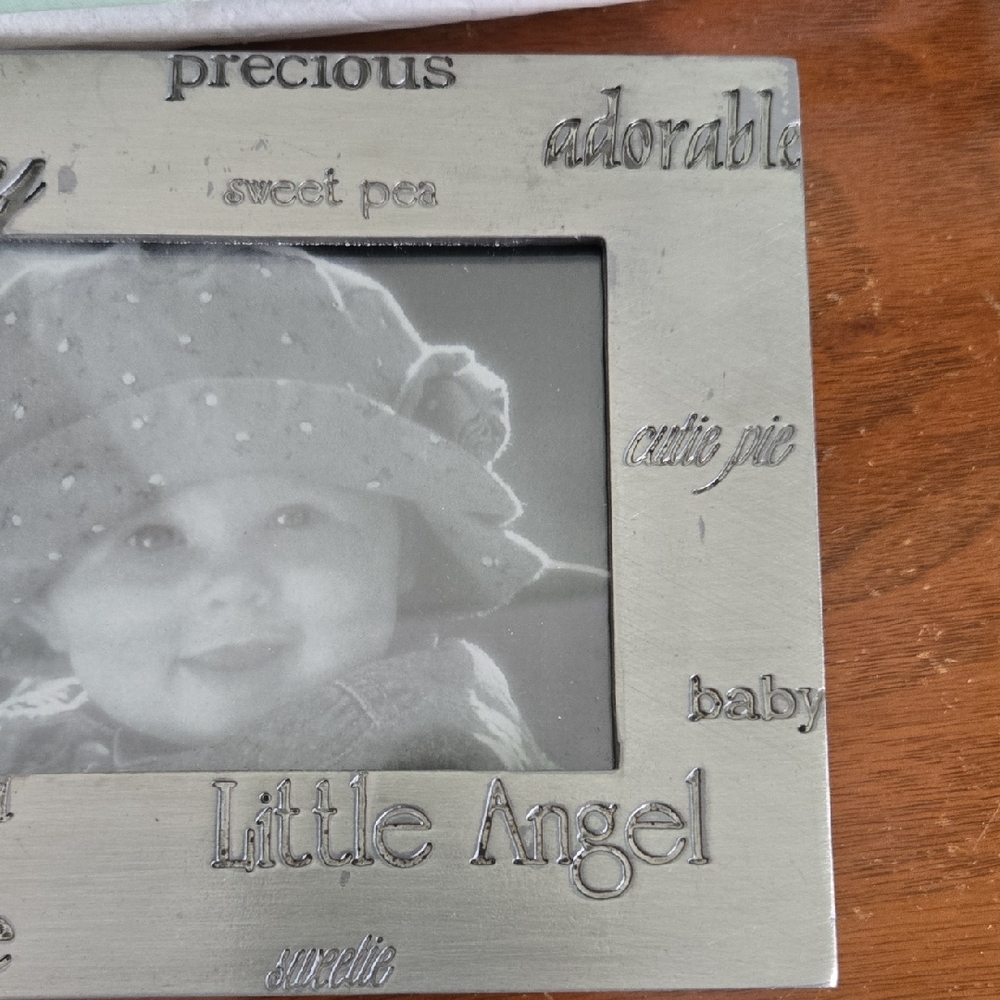 Adorable Silver Baby Picture Frame - Picture 3 of 7